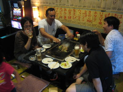 ボウリング大会・暑気払い 男は黙って飲み食いね！